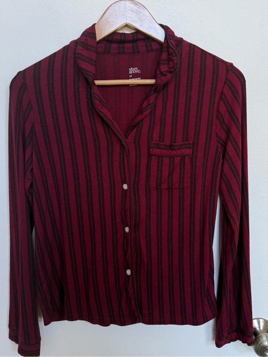stars above Other - striped button-down long sleeve pajama top